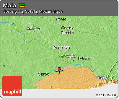 Political Panoramic Map of Mala