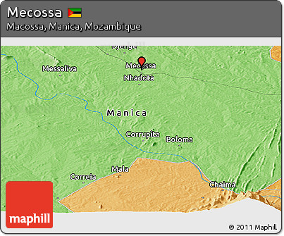 Political Panoramic Map of Mecossa