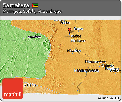 Political Panoramic Map of Samatera