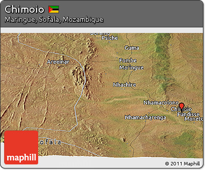 Satellite Panoramic Map of Chimoio