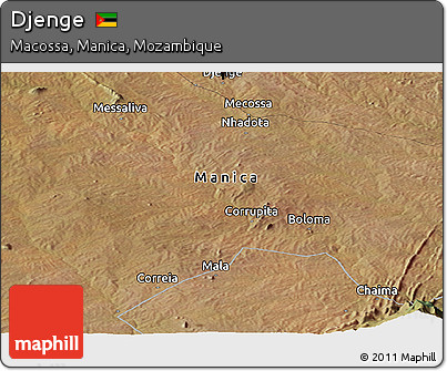 Satellite Panoramic Map of Djenge