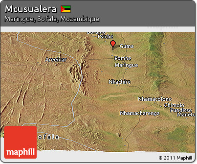 Satellite Panoramic Map of Mcusualera