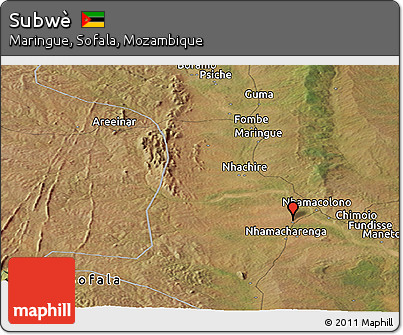 Satellite Panoramic Map of Subwè