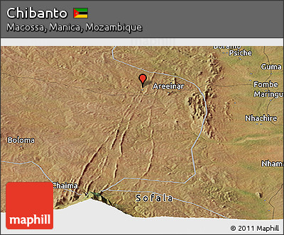 Satellite Panoramic Map of Chibanto
