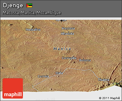 Satellite Panoramic Map of Djenge