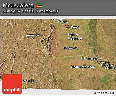 Satellite Panoramic Map of Mcusualera