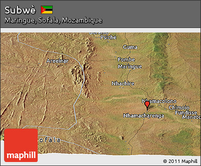 Satellite Panoramic Map of Subwè