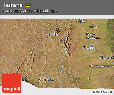 Satellite Panoramic Map of Tairane