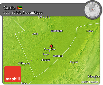 Physical 3D Map of Guda