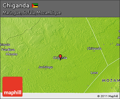 Physical 3D Map of Chiganda