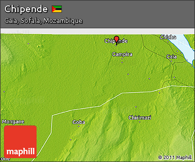 Physical 3D Map of Chipende