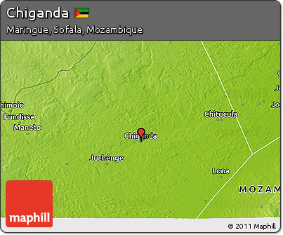 Physical 3D Map of Chiganda