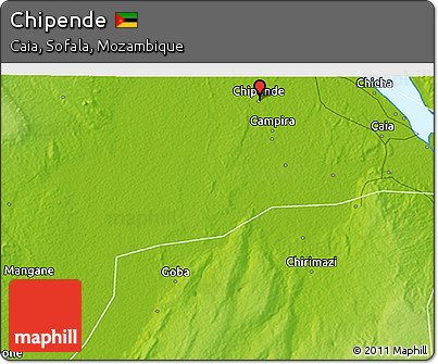 Physical 3D Map of Chipende