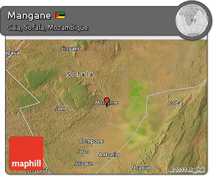 Satellite 3D Map of Mangane
