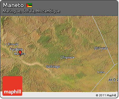 Satellite 3D Map of Maneto
