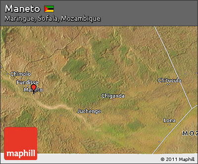 Satellite 3D Map of Maneto