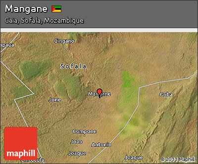 Satellite 3D Map of Mangane