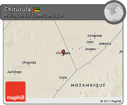 Shaded Relief 3D Map of Chitucula