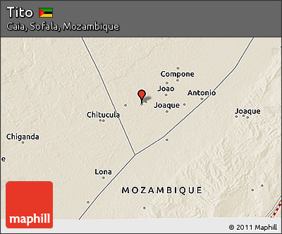 Shaded Relief 3D Map of Tito