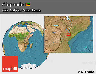 Satellite Location Map of Chipende