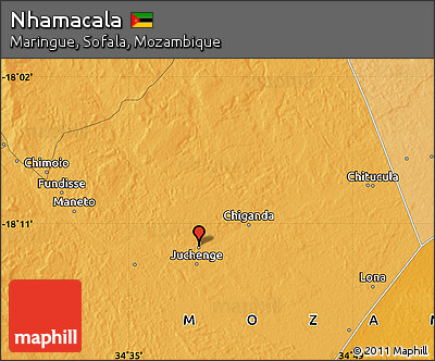 Political Map of Nhamacala