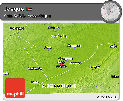 Physical Panoramic Map of Joaque