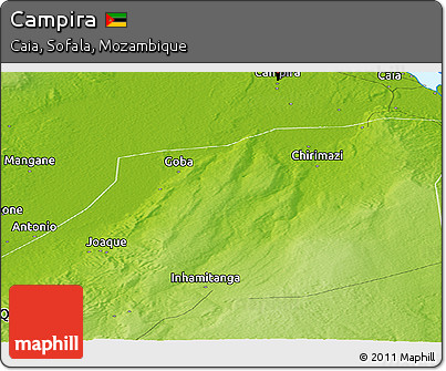 Physical Panoramic Map of Campira