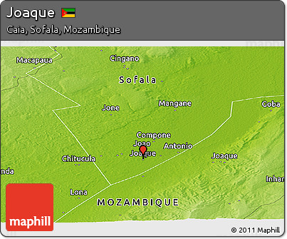 Physical Panoramic Map of Joaque