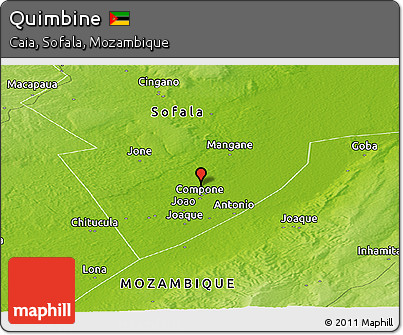 Physical Panoramic Map of Quimbine