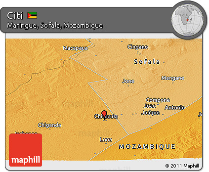 Political Panoramic Map of Citi