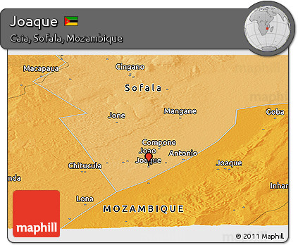 Political Panoramic Map of Joaque