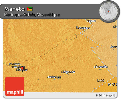 Political Panoramic Map of Maneto