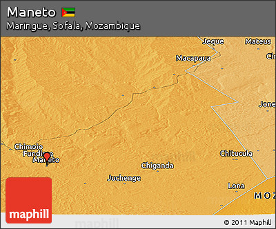 Political Panoramic Map of Maneto