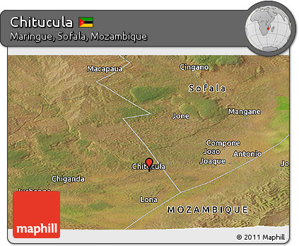 Satellite Panoramic Map of Chitucula