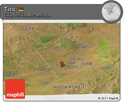 Satellite Panoramic Map of Tito