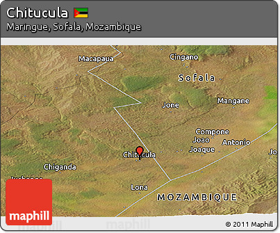 Satellite Panoramic Map of Chitucula