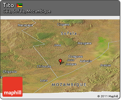 Satellite Panoramic Map of Tito