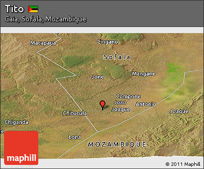 Satellite Panoramic Map of Tito
