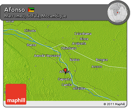 Physical 3D Map of Afonso