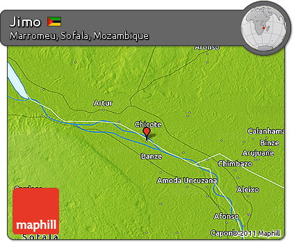 Physical 3D Map of Jimo