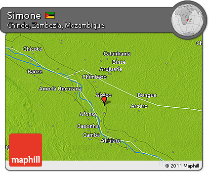 Physical 3D Map of Simone