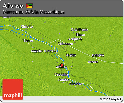 Physical 3D Map of Afonso