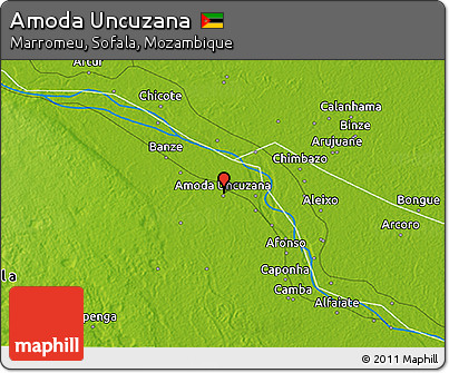 Physical 3D Map of Amoda Uncuzana