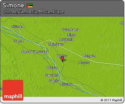 Physical 3D Map of Simone