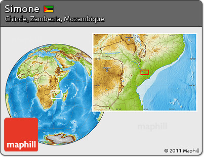 Physical Location Map of Simone