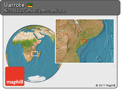 Satellite Location Map of Uarrote
