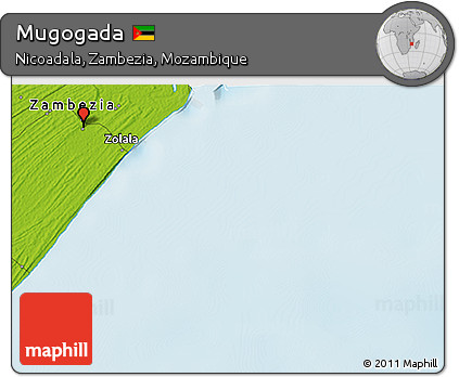Physical 3D Map of Mugogada