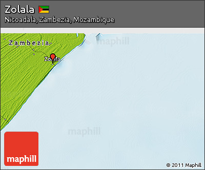 Physical 3D Map of Zolala