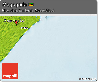 Physical 3D Map of Mugogada