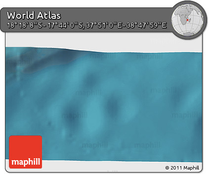 Satellite 3D Map of the Area around 18° 1' 4" S, 38° 19' 30" E
